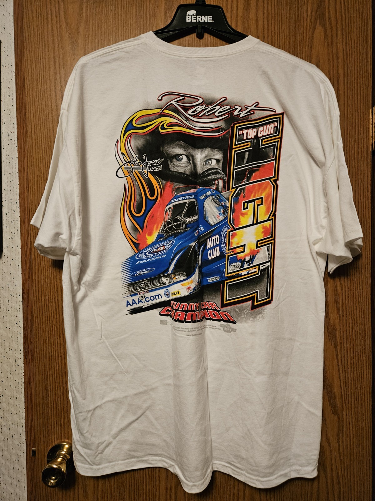 John Force Racing Robert Hight NHRA Hanes T-shirt Men’s Size 3XL. Brand New!
