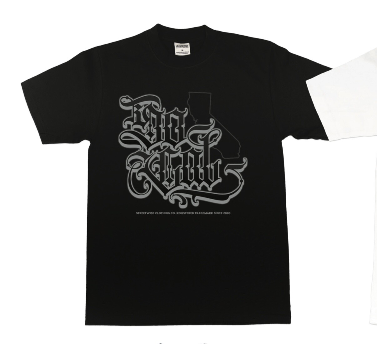 streetwise So Cal State Graphic T-Shirt Black & Gray M-5XL