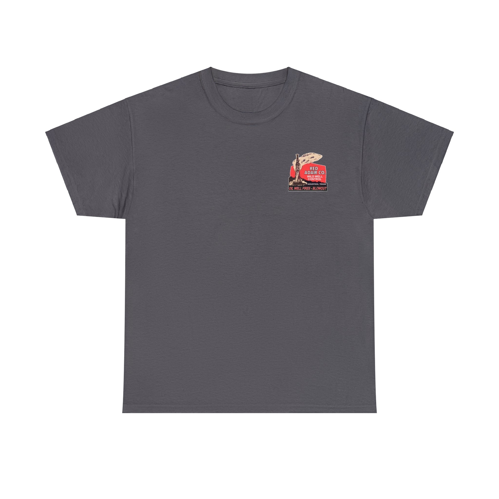 Red Adair Company Vintage Unisex Heavyweight T-Shirt with Front and Back Logos