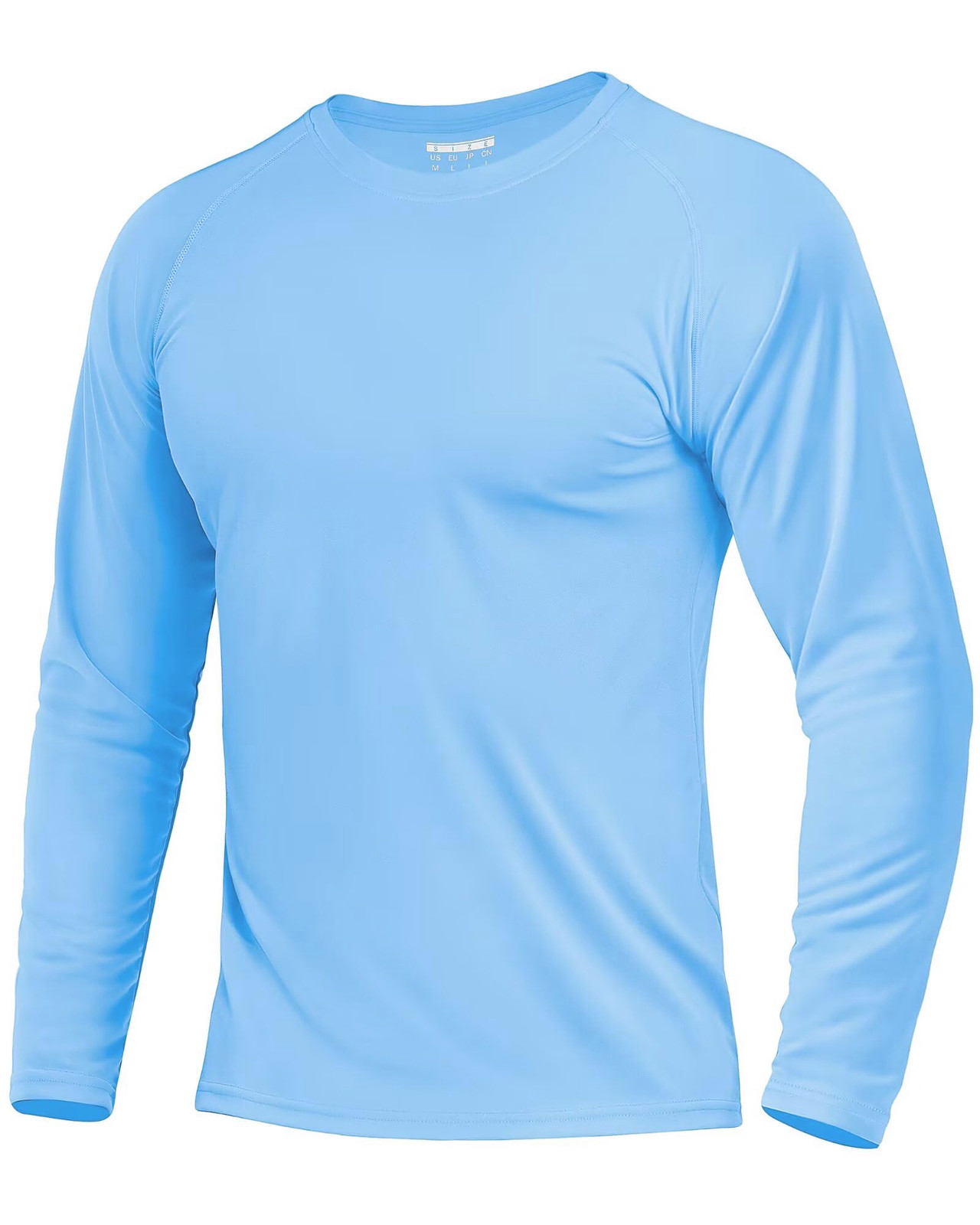 Men’s UPF 50+ Sun Protection UV SPF Shirts Long Sleeve Lightweight Quick Dry Tee