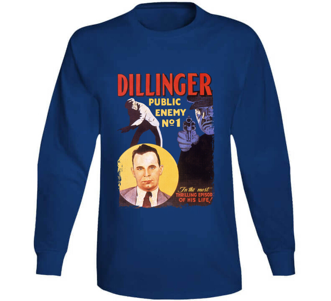 Dillinger Public Enemy No 1 30s Mobster Movie Fan T Shirt