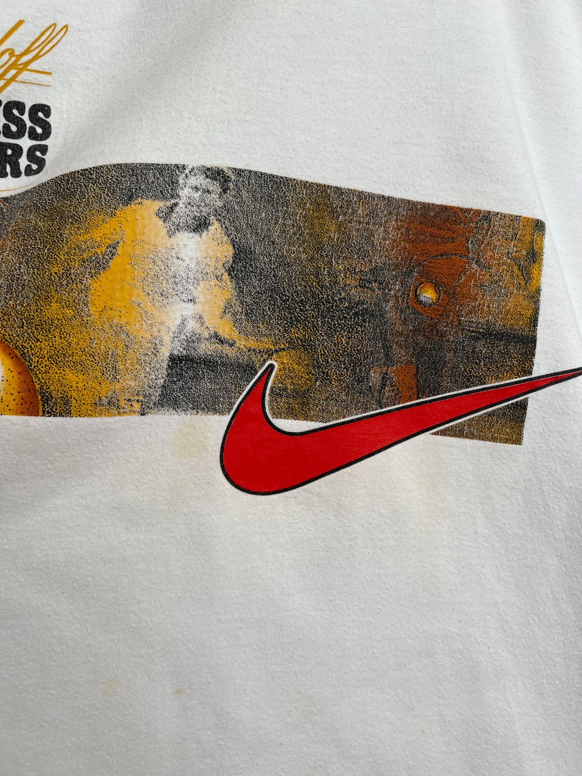 Vintage 90s Nike Davidoff Swiss Indoors Tennis White T-shirt Sz M