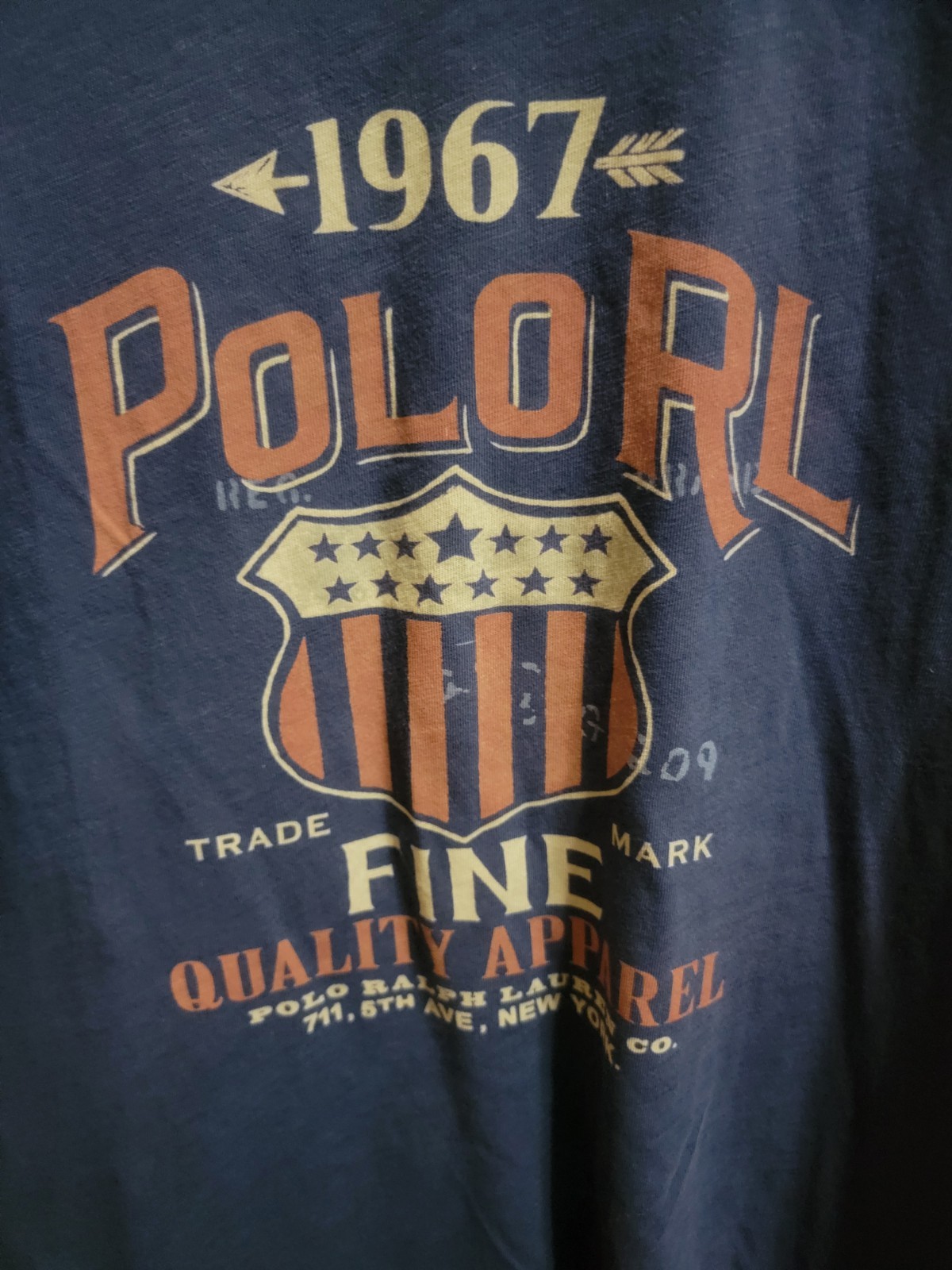 Ralph Lauren Polo 1967 Fine Quality 711 5th Ave Blue XXL Preworn