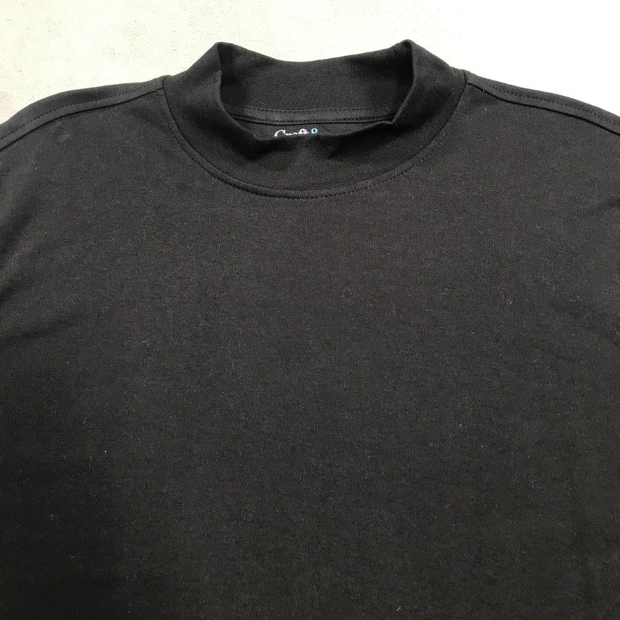 Croft & Barrow T Shirt Men’s XL Black The Easy Care Mock Neck Long Sleeve NEW