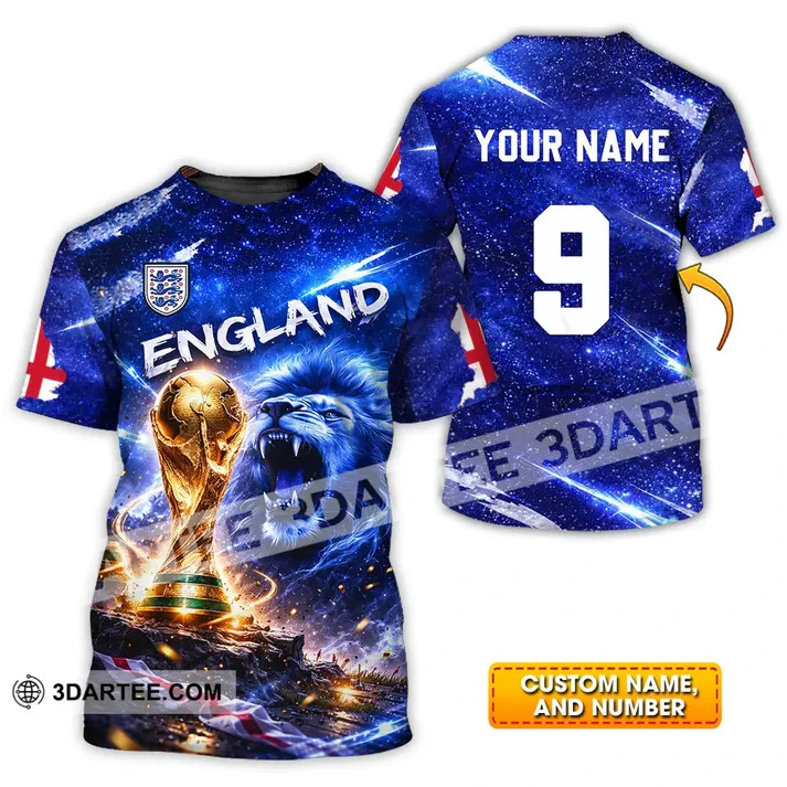 Unisex Shirt – Custom England World Cup 2026 3D Shirt reprint VK13746