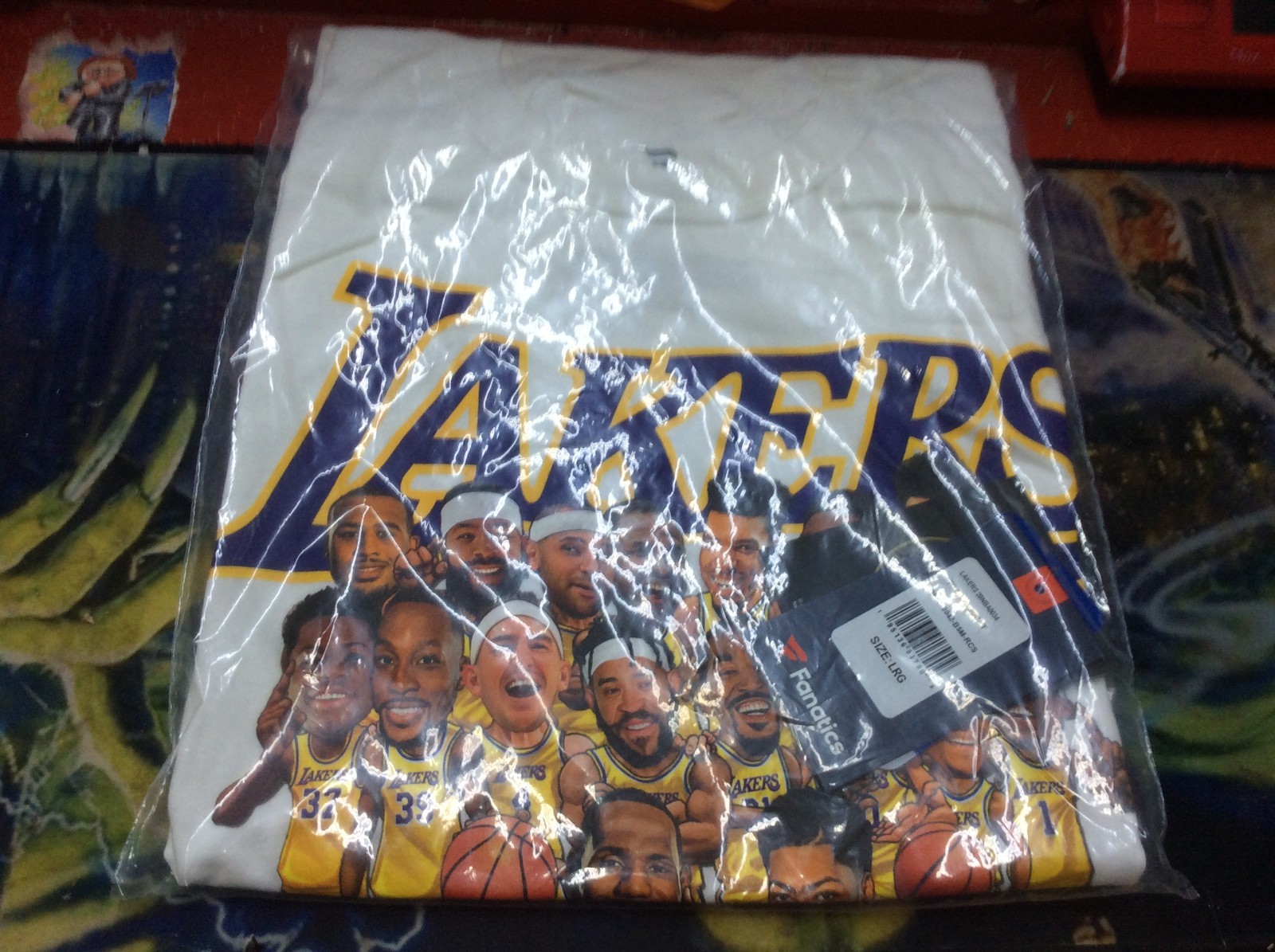 LA Lakers Fanatics NBA Finals 2020 Champions Caricature T Shirt Men’s size L NWT