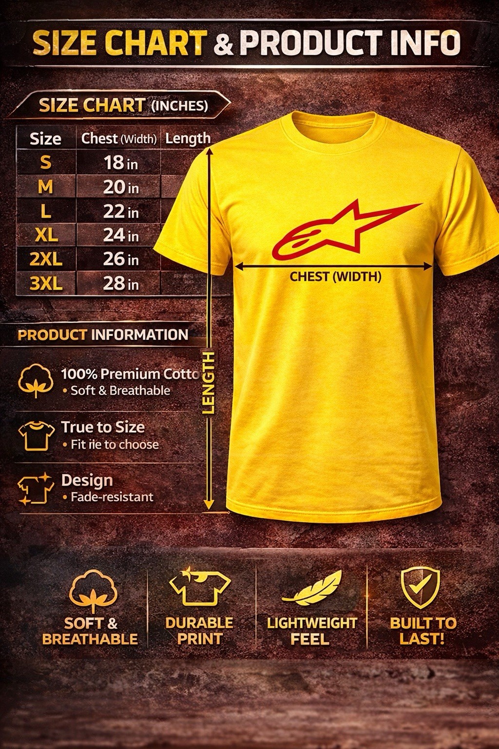 Alpinestars clothing men’s short-sleeved shirt with Alpinestars logo