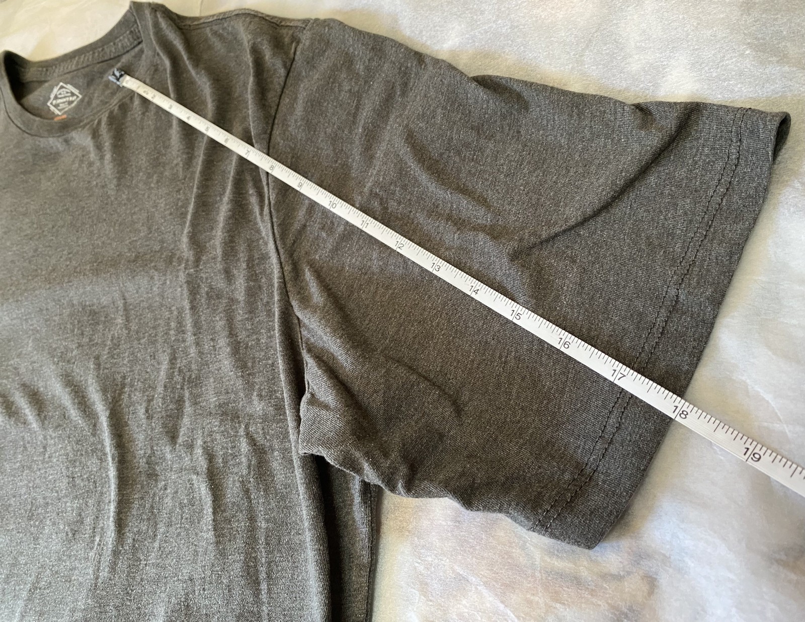 St. John’s Bay Quick Dri Easy Care Short Sleeve Crew Neck T Shirt Gray Men’s 2XL