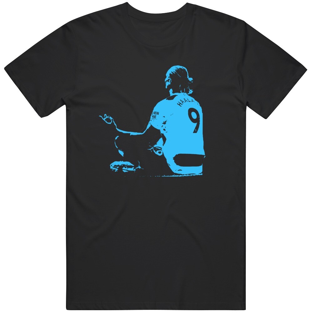 Erling Haaland Zen Goal Celebration Graphic T-Shirt S-5XL Black
