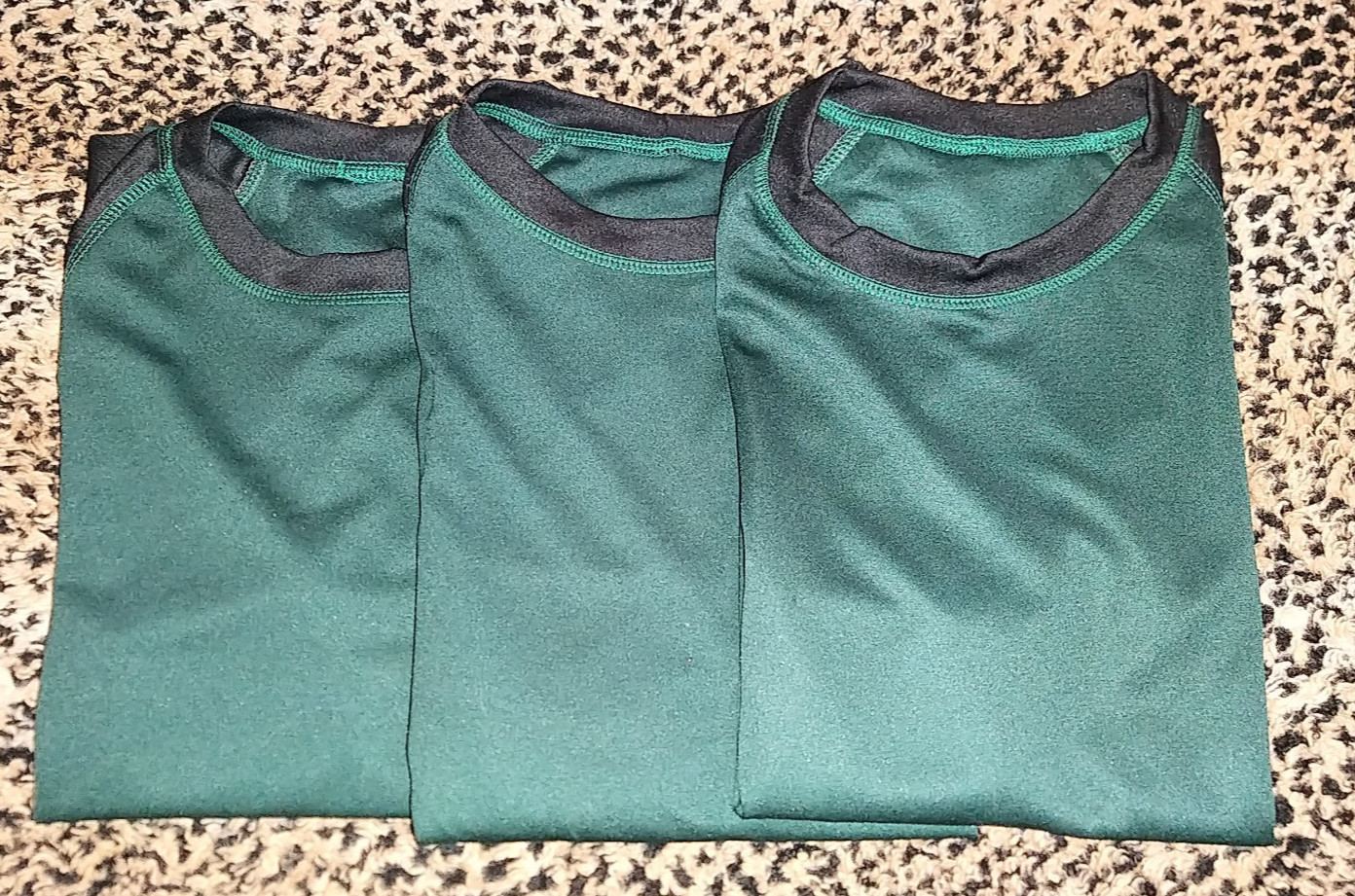 3 Packs Men’s 3/4 Sleeve Crew Neck Raglan Jersey Baseball Tee Shirts Size Small