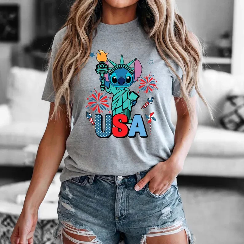 Stitch USA Shirt, Stitch 4th Of July Shirt