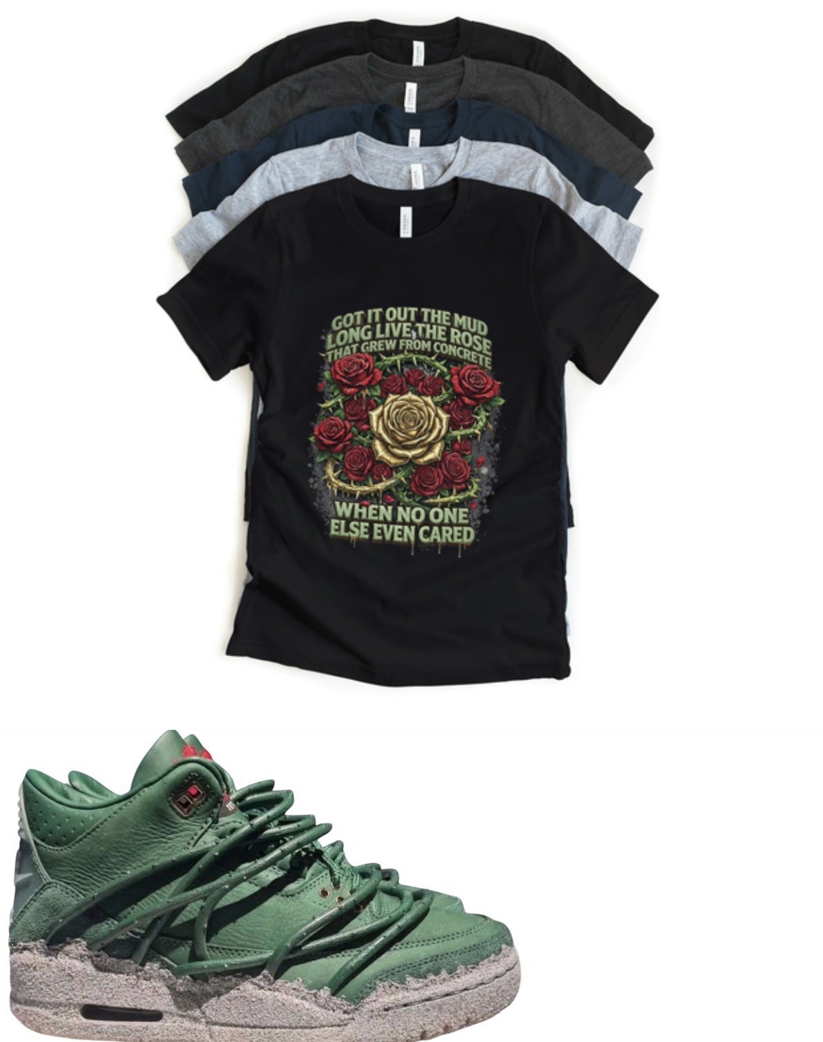 Shirt to match Jordan 3 Teyana Taylor x Jordan 3 SP “Concrete Rose” Matching Tee
