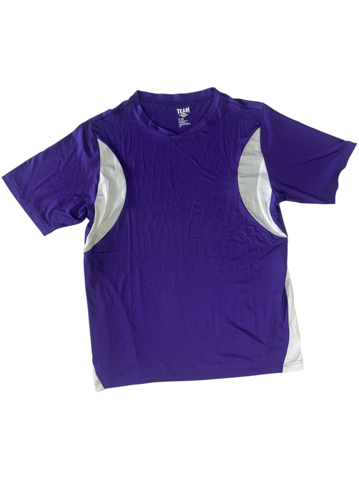 Team365 Men’s Activewear T-Shirt Athletic V Neck Sport Jersey Tee Purple – Small