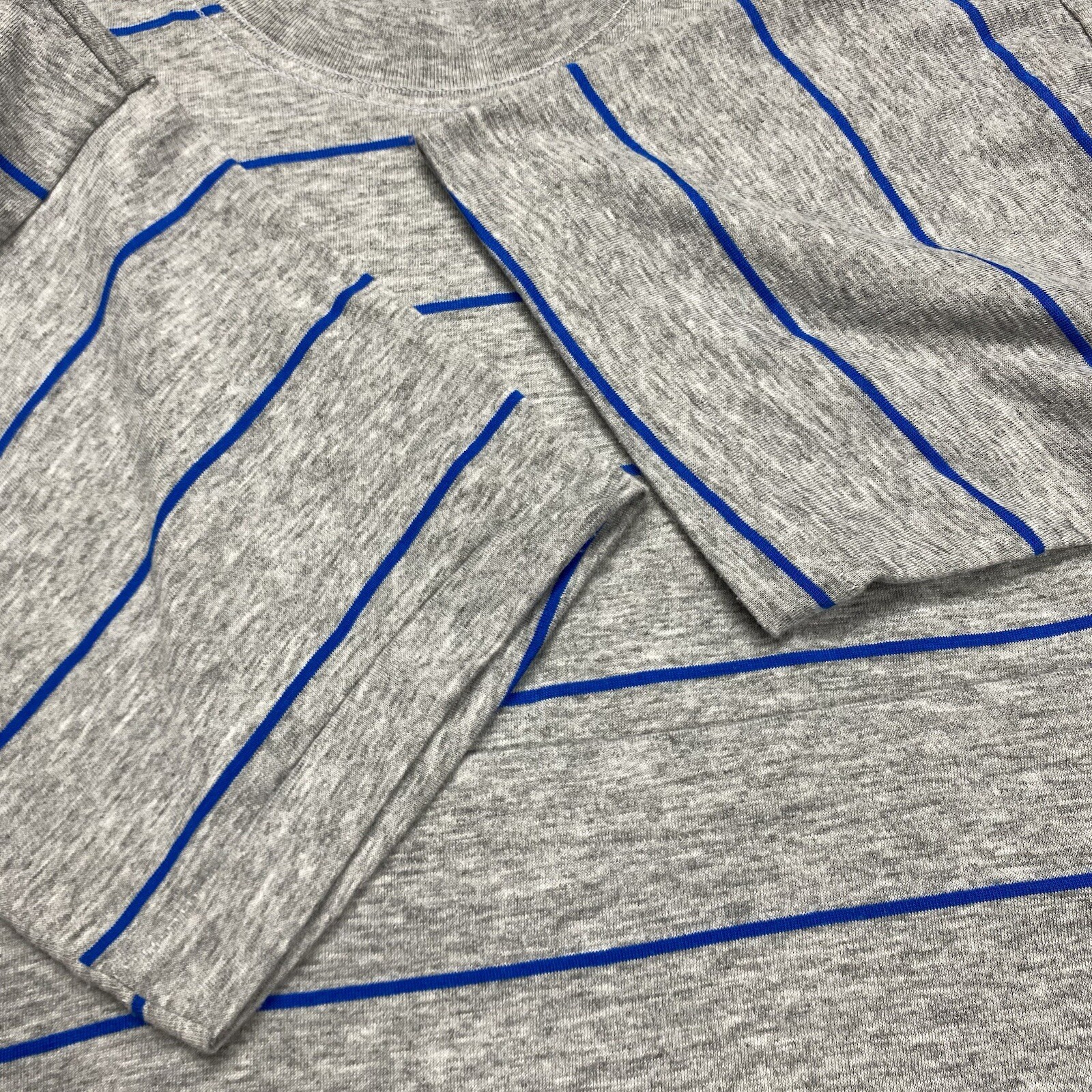 Vtg FILA Dominican Republic Beach Exploration Team Mens T-Shirt L Gray Striped