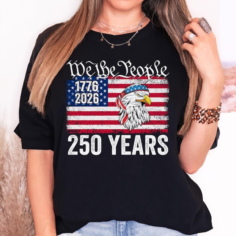 We The People 250th Anniversary Comfort Tee Patriotic Constitution America