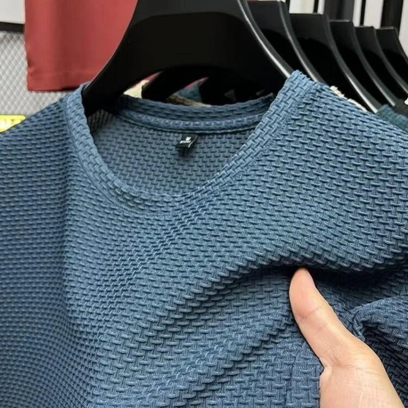Men’s Cooling Mesh T-Shirt Ice Silk Breathable Short Sleeve Summer Quick Dry Tee