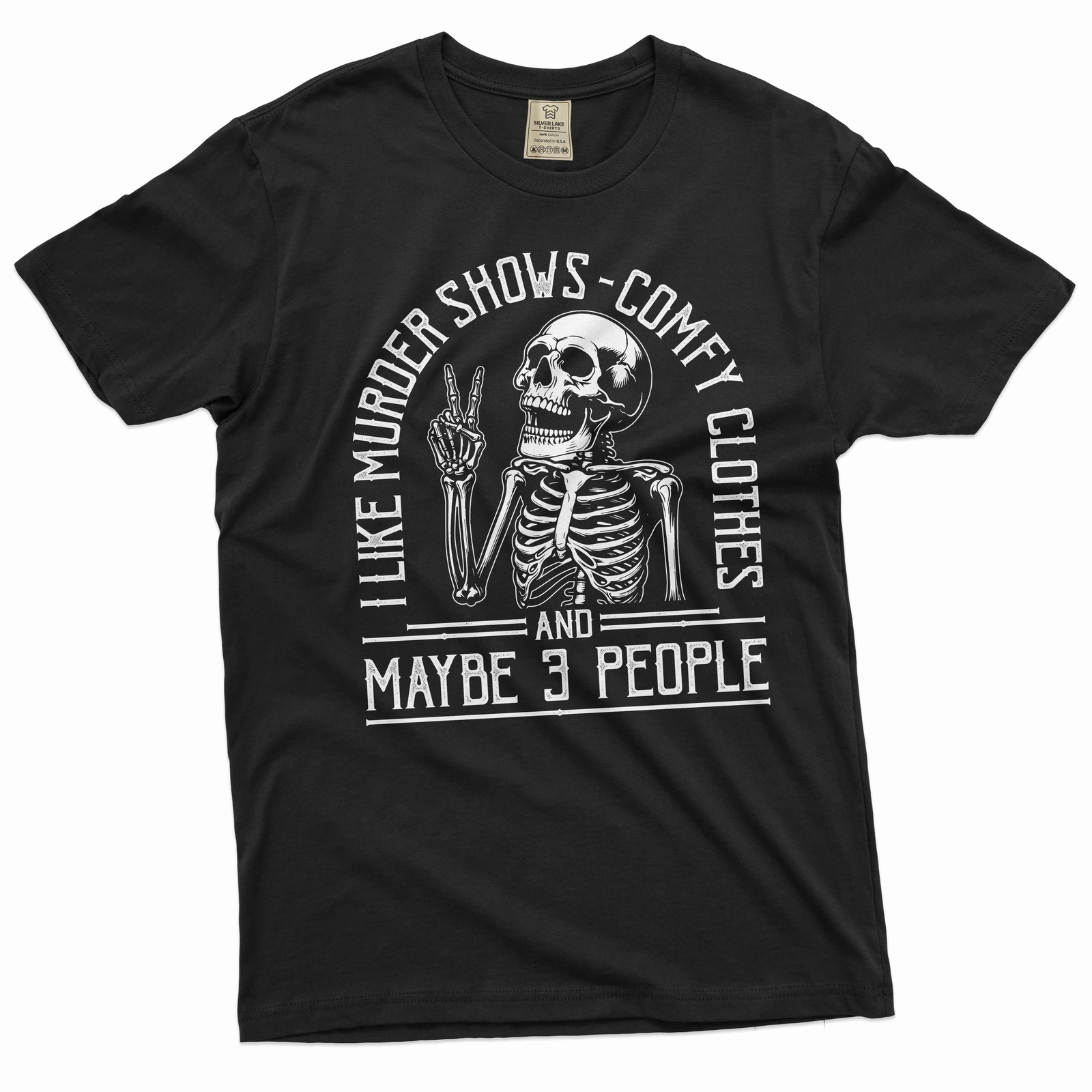 I Like Murder Shows Comfy Clothes And Maybe Like 3 People Funny Halloween shirt