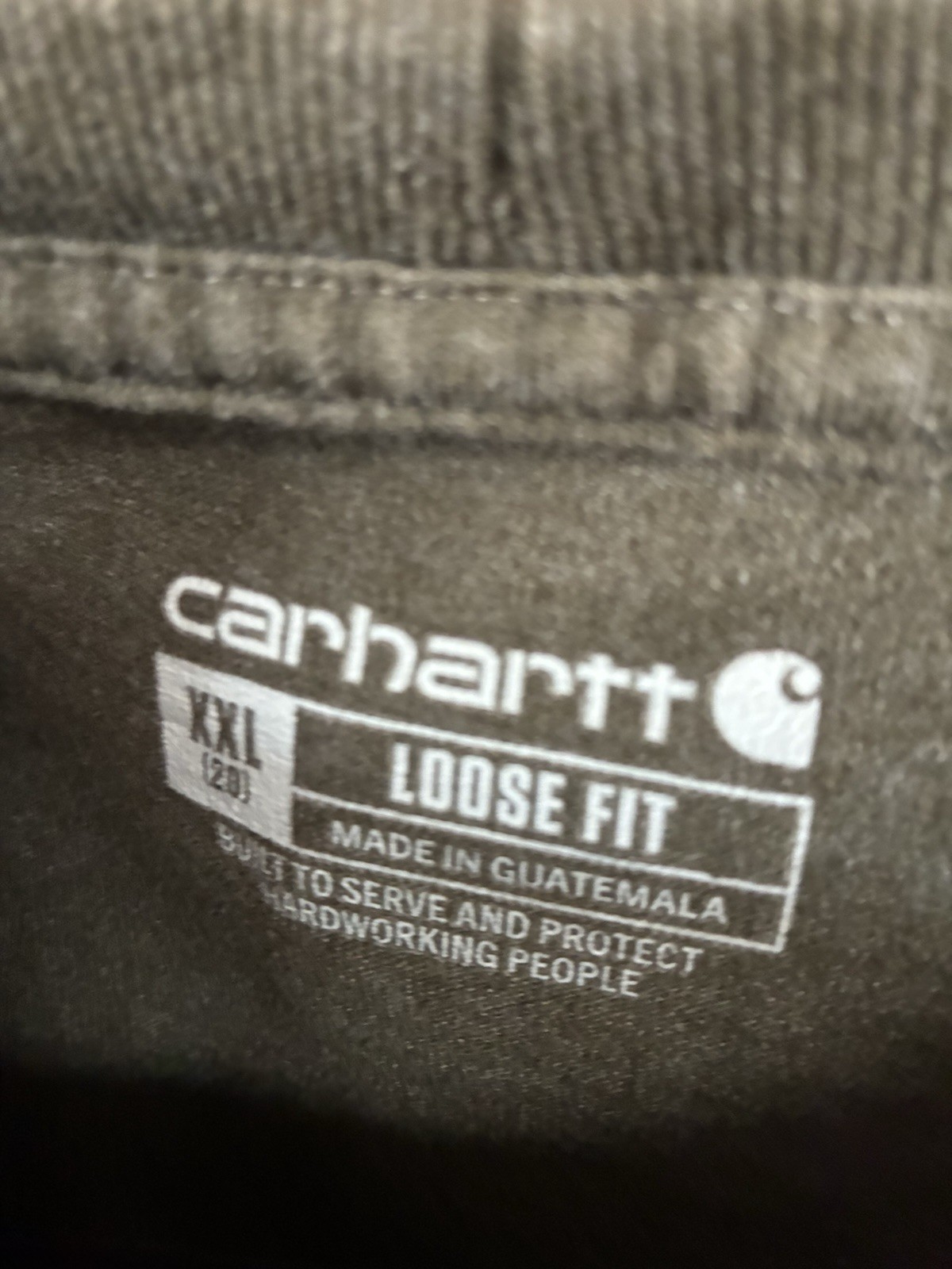 Carhartt Men’s XXL, Loose Fit, Green