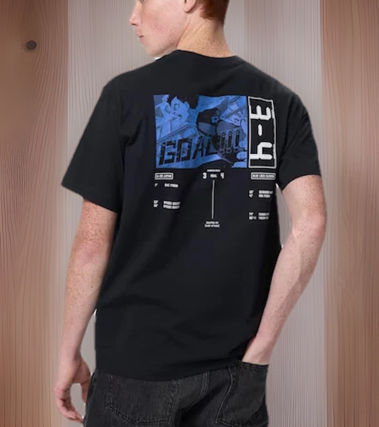 UNIQLO Manga UT Blue Lock short sleeve Graphic T-shirt new From Japan Black NWT