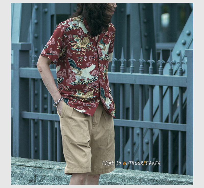 NON STOCK Japanese Camp Shirt Old Fashion Summer Men’s Short Sleeve Shirts