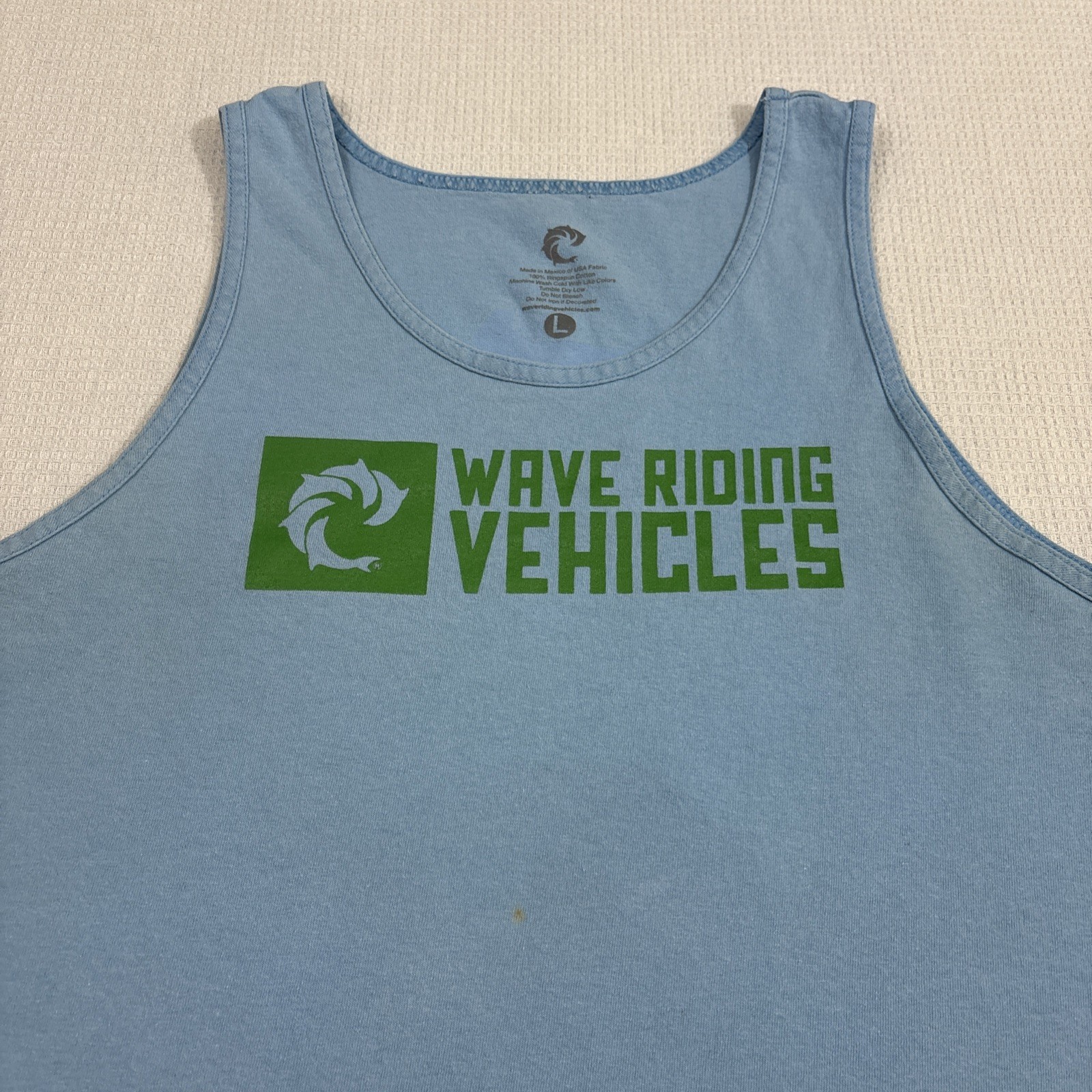 WRV Tank Top Shirt Logo Graphic Print Wave Riding Vehicles Surf Shop Virginia