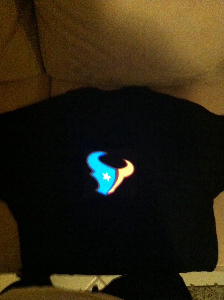 Houston Texans NFL Sound Activated Lights Up LED Light EL T-Shirt S/L/L/XL/XXL