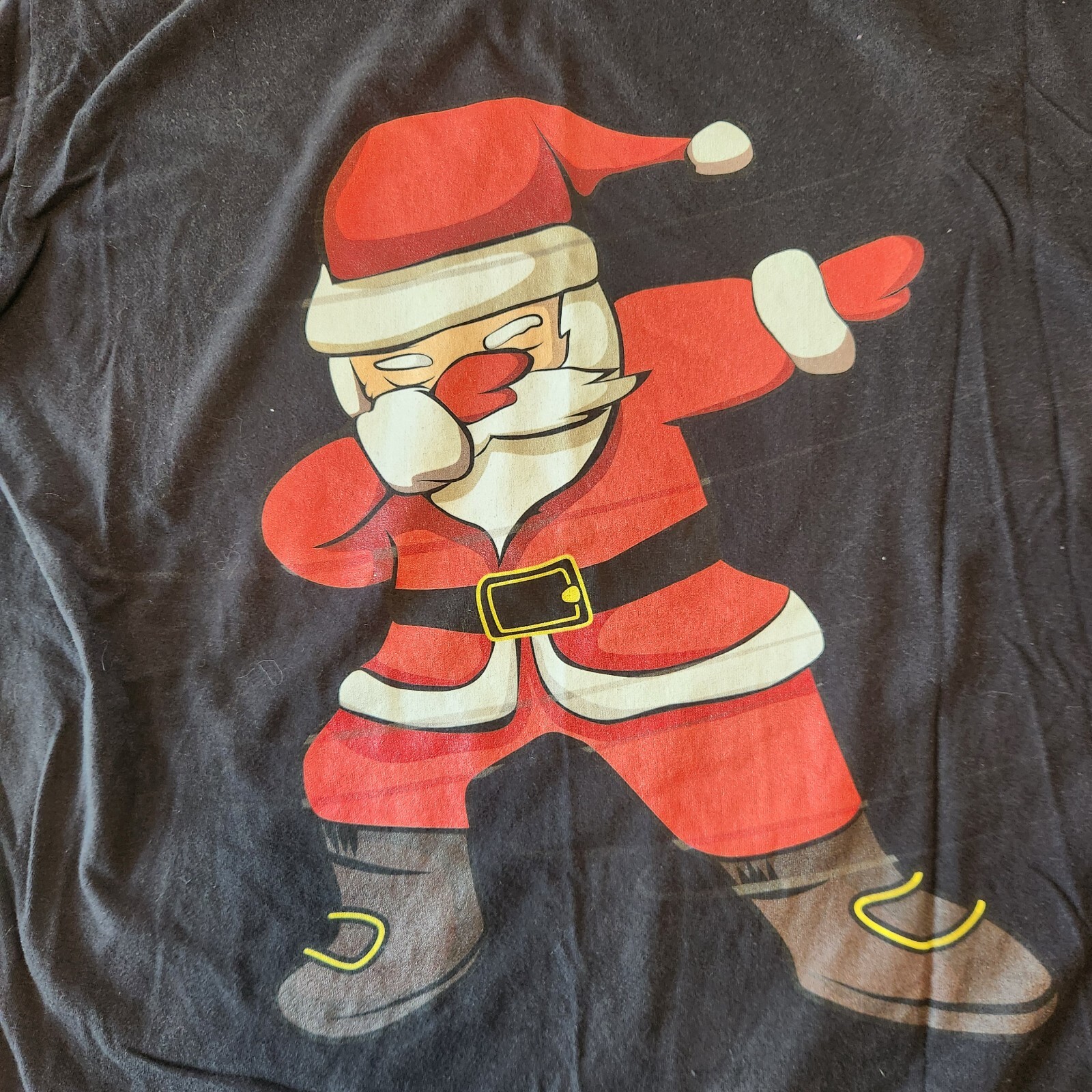 Dabbing Santa Claus Christmas T-Shirt Unisex Funny Xmas Dab Dance T-Shirt Large