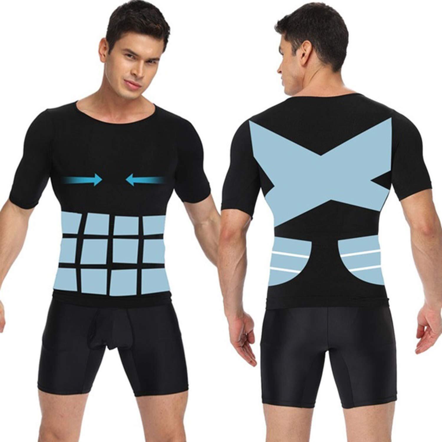 Shaper Men’s Body Toning T-Shirt Ultra Durable Vest Compression Underwear Shirts