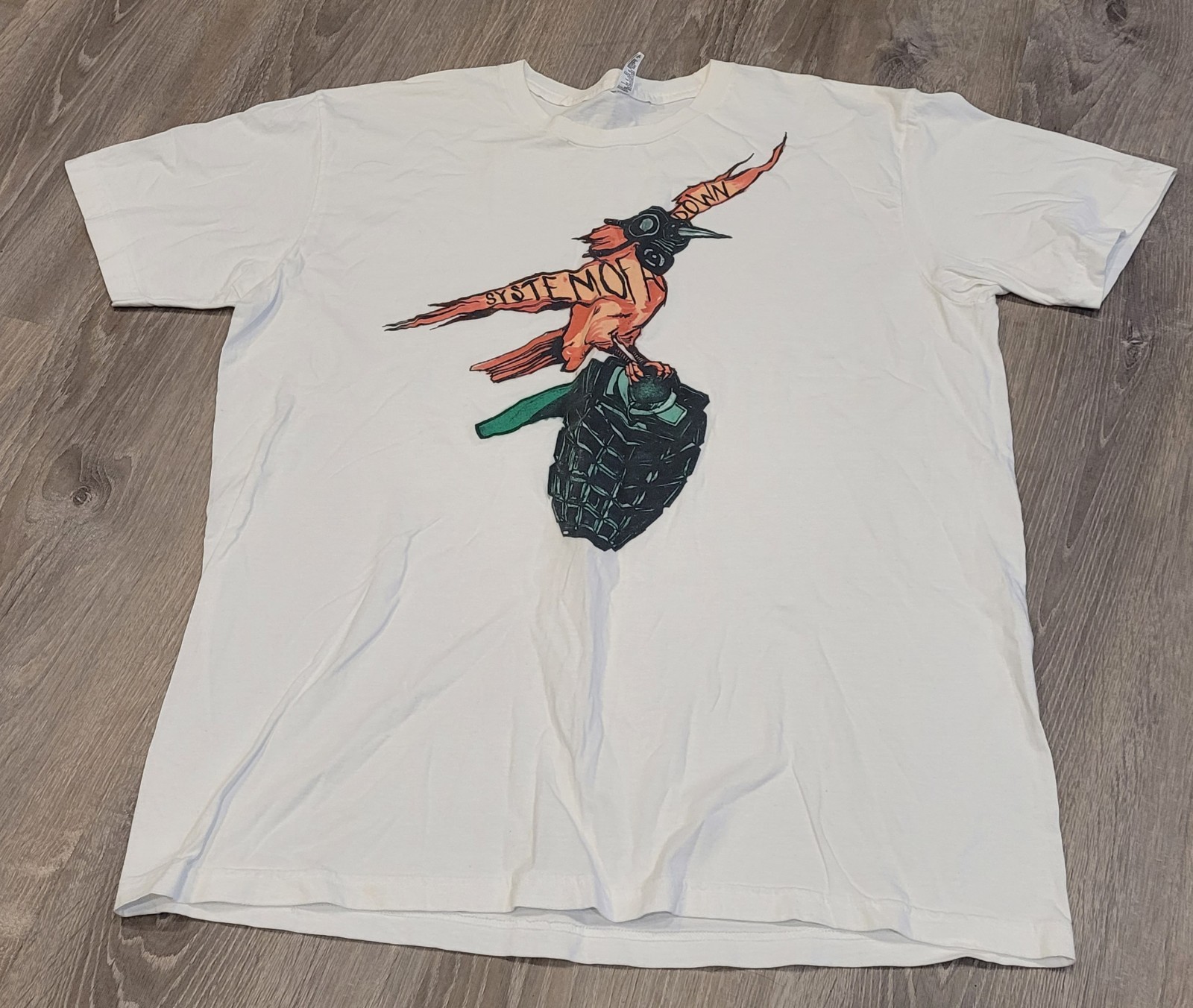 System Of A Down Bird With Grenade T-Shirt Size XL