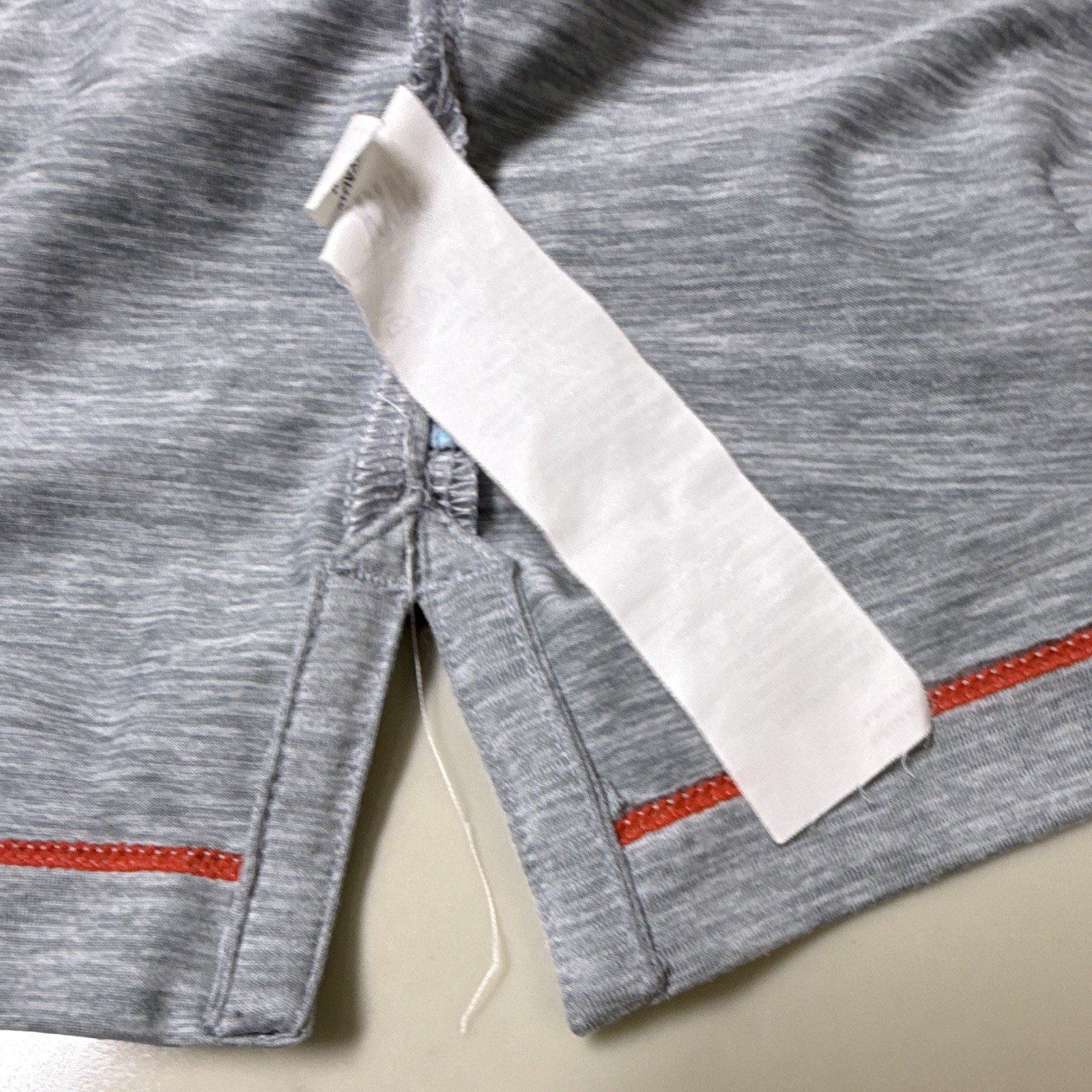 SAXX DropTemp Cooling Gray Solid Jersey Logo Crew Neck T-Shirt Men’s M