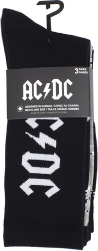 AC/DC – Perri’s – AC/DC – Volume – Crew Socks (3 Pack) [New ] Socks, 3 Pack