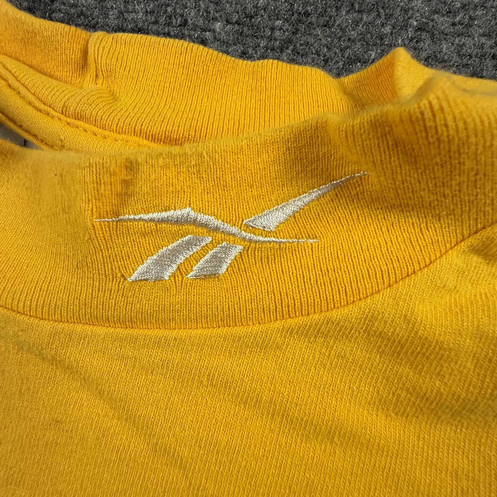 Reebok Men’s Long Sleeve Activewear Shirt Yellow Size Large #1007