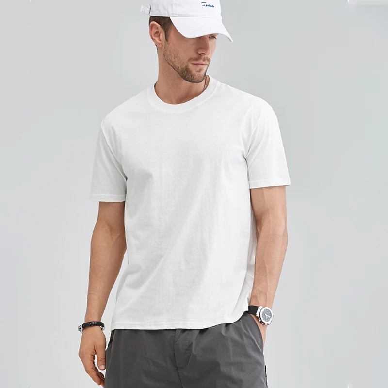 Sport Men Women Cotton T-Shirt Summer Short Sleeve Plain Tee Tops Oversized 5XL
