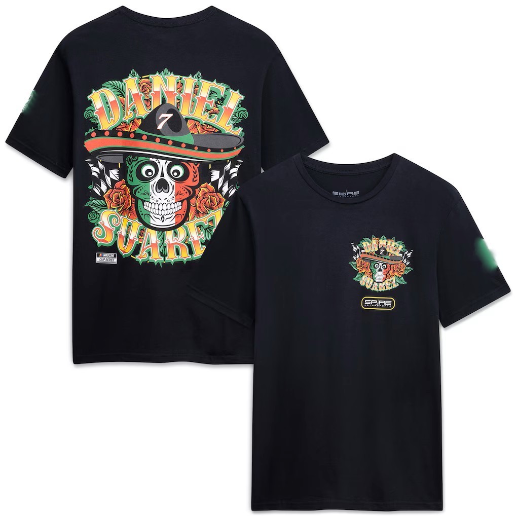 Daniel Suarez #7 T Shirt NASCAR Spire Motorsports Racing Driver Tee