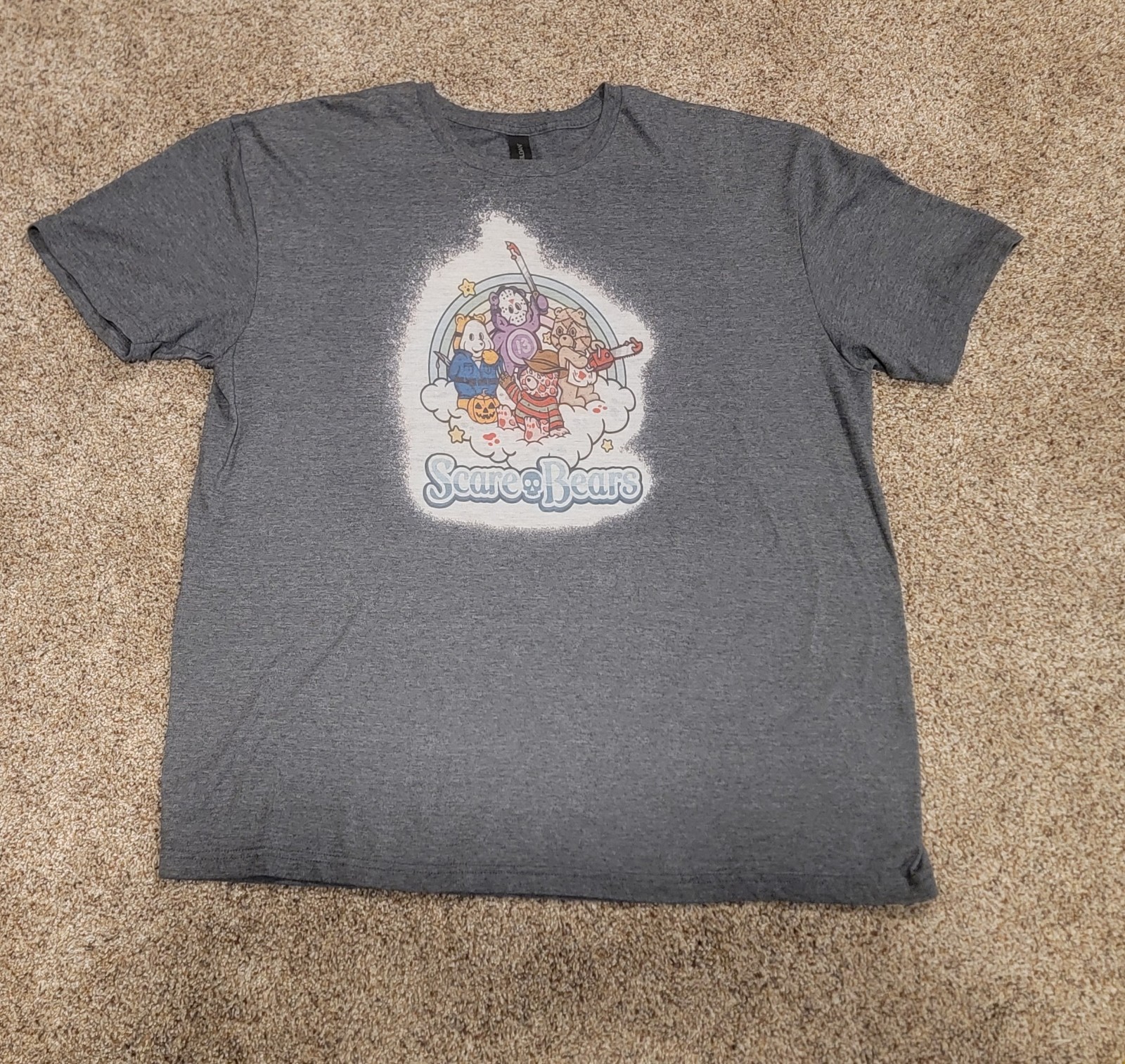 Carebears Scare Bears Halloween Scary Trick or Treat T Shirt XL