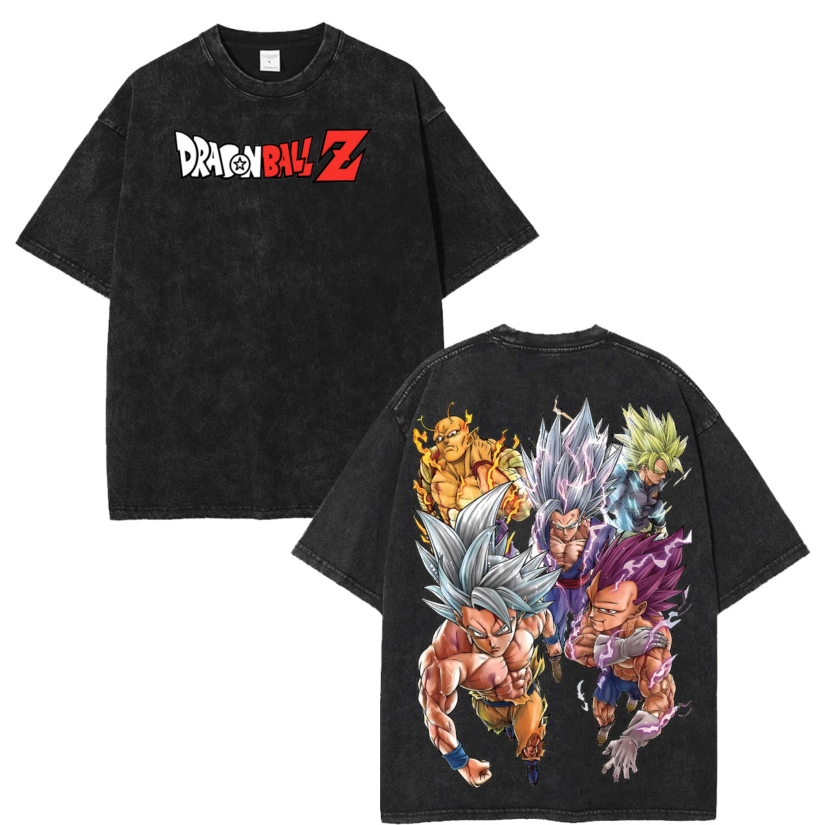 DBZ Warrior Forms Anime Graphic Tee Fans And Lovers Streetwear Tshirt
