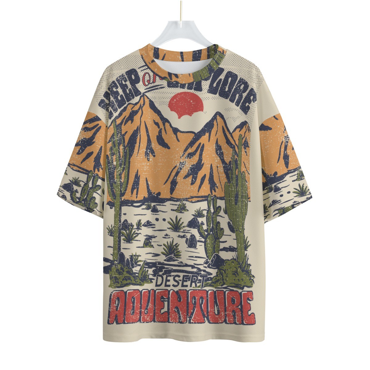 All-Over Print Unisex Drop-shoulder T-shirt