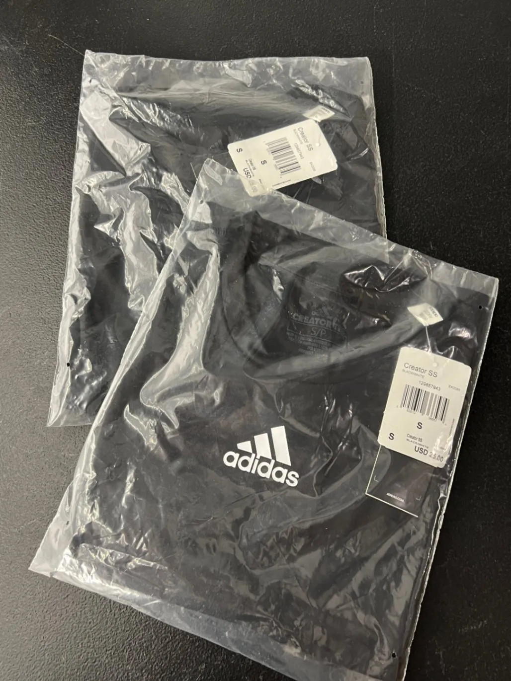 Adidas Creator SS Black White Men’s Size S Short Sleeve T-Shirt New