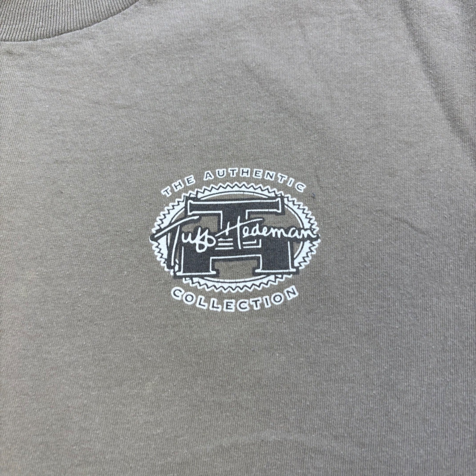 Vintage Panhandle Slim Tuff Hedeman Bull Riding T-Shirt XL Tan Rough Stock Tee