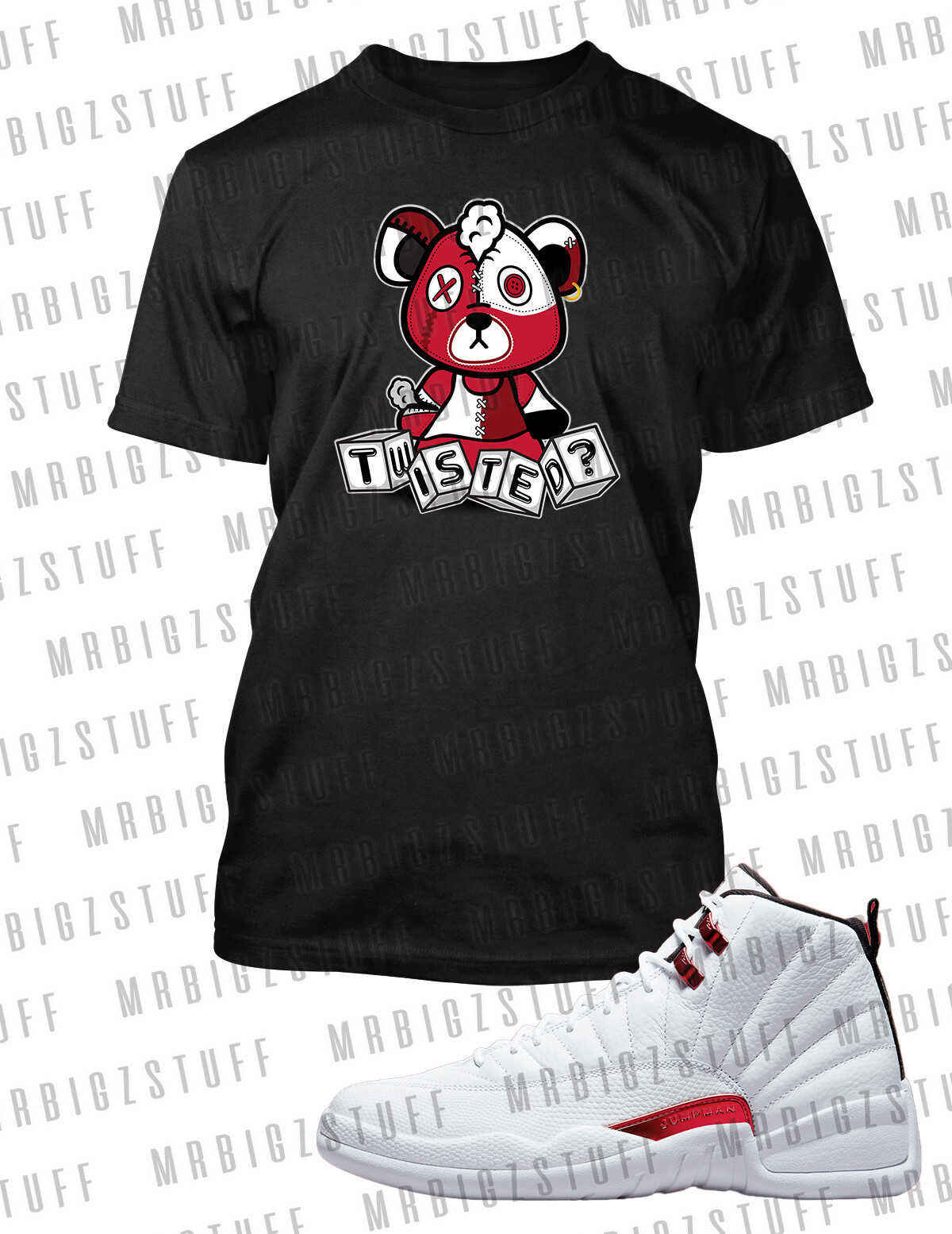 Twisted Bear Hip Hop Sneaker Tee Shirt Street Wear Religious Tee J12 Twist