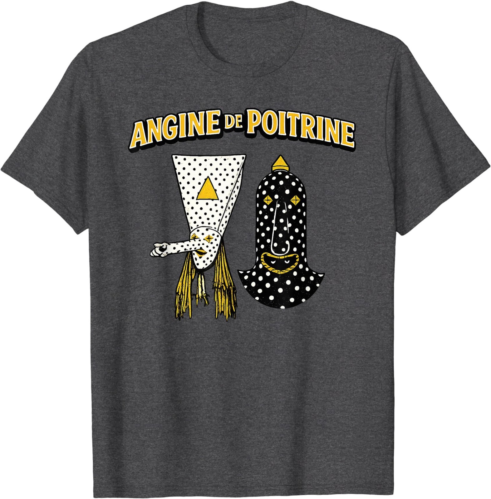 Angine De Poitrine Band Tee Vintage Music Fans Masked T-Shirt