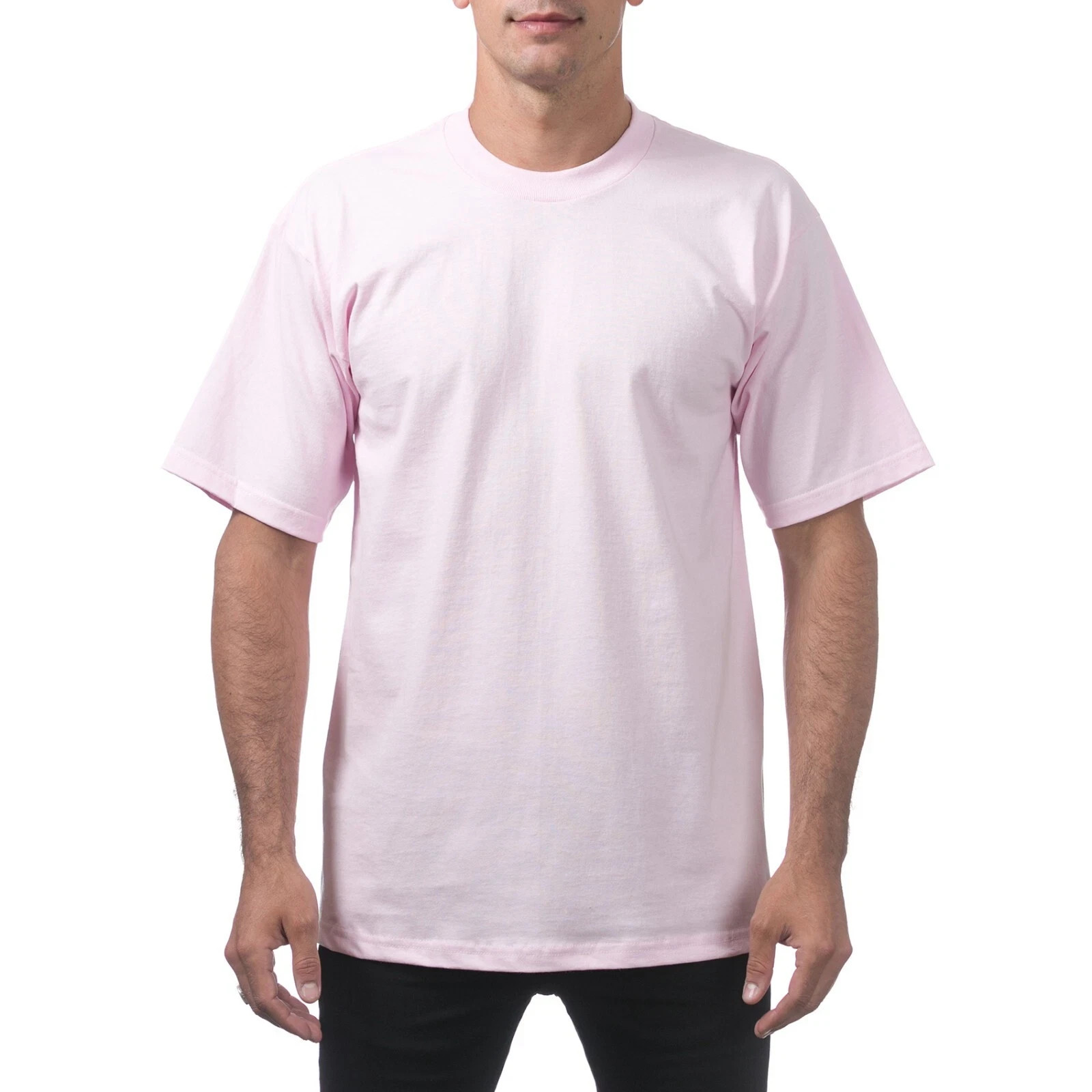 Pro Club Men’s Heavyweight Cotton Short Sleeve Crew Neck T-Shirt