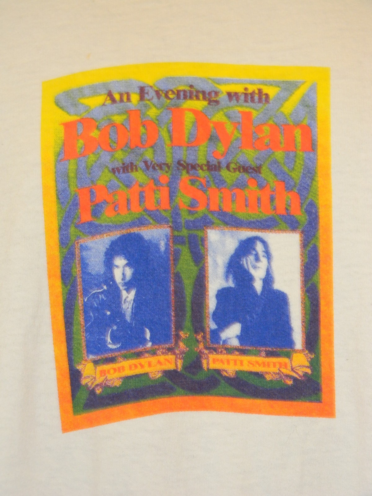 Vintage 1995 Bob Dylan Patti Smith Paradise Lost Tour Concert Shirt XL