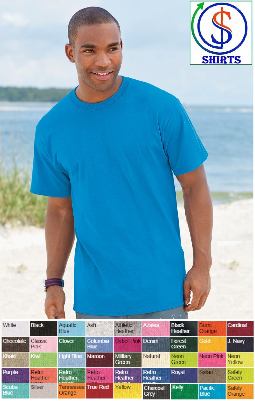 Fruit of the Loom – Heavy Cotton HD™ T-Shirt – 3930R S,M,L,XL 45 Colors