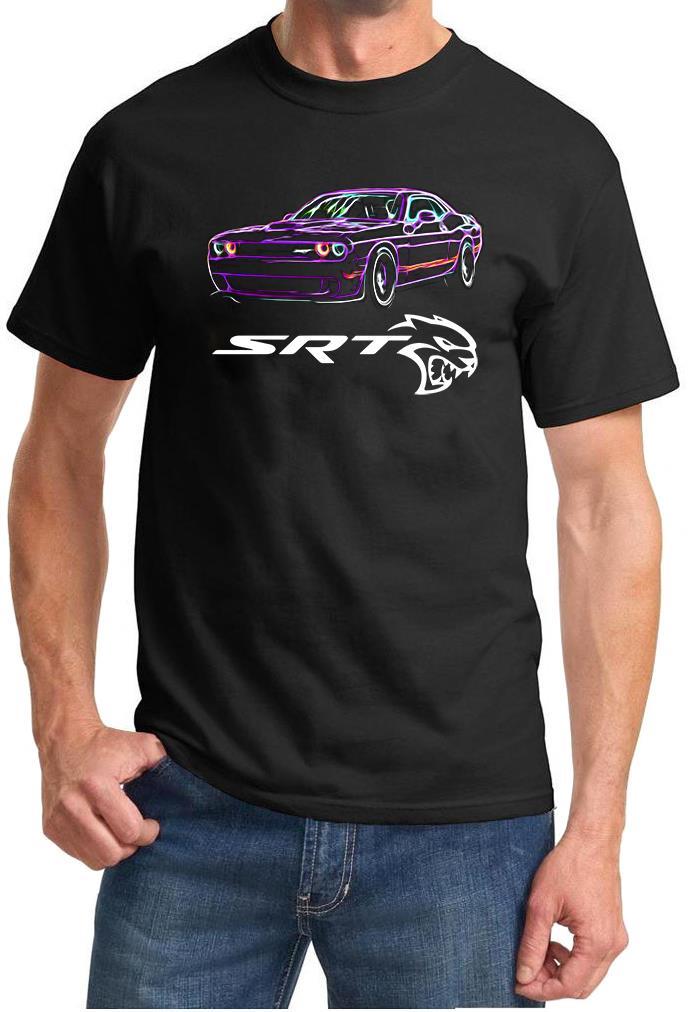 SRT Challenger Hellcat Neon Design Tshirt NEW FREE SHIP