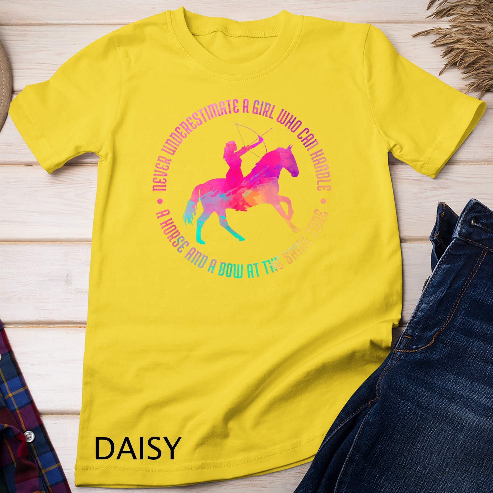 A Girl Who Can Handle A Horse And A Bow – Mounted Archery Unisex T-shirt