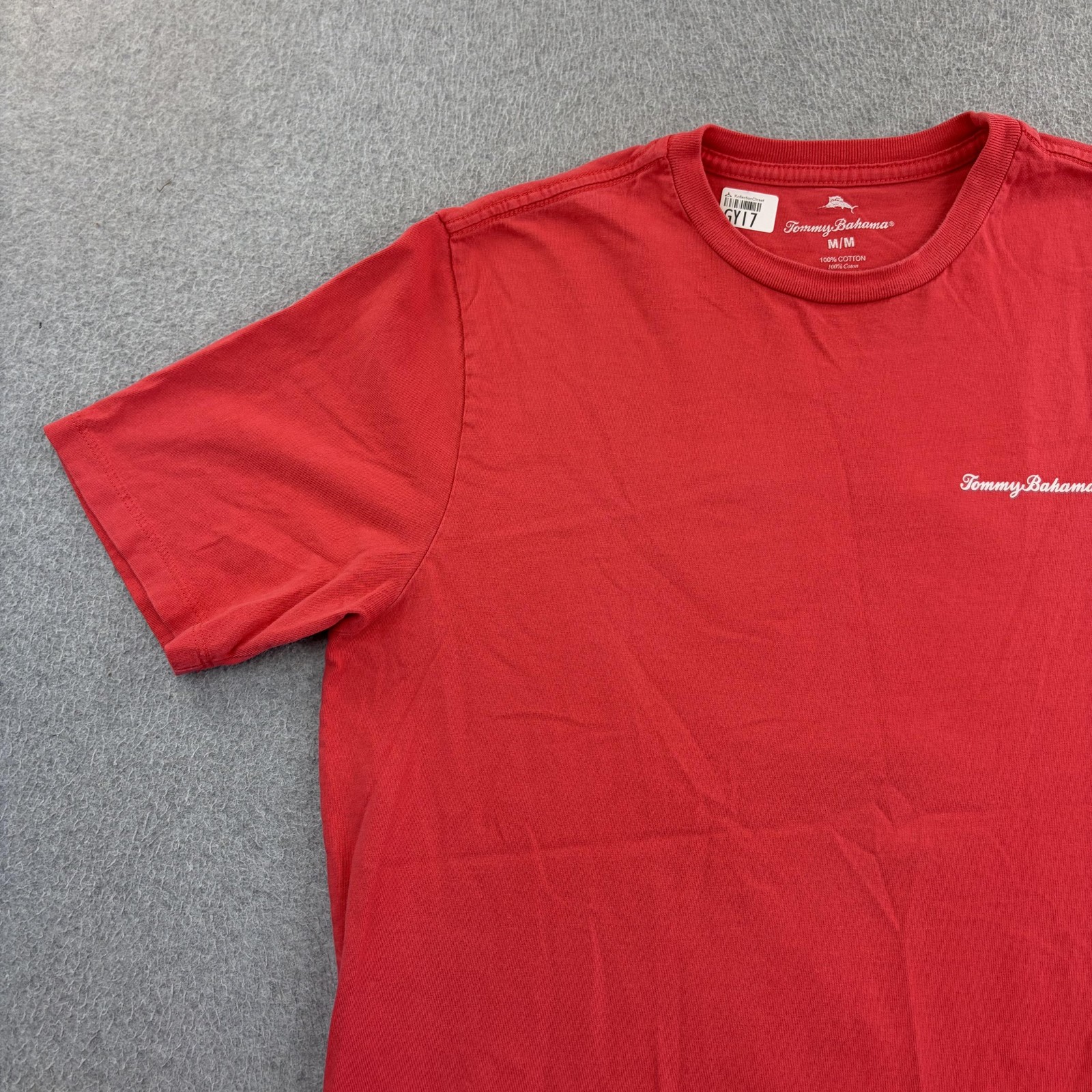Tommy Bahama Shirt Mens Medium Red Pitcher Catcher Beer Baseball Tee Adult