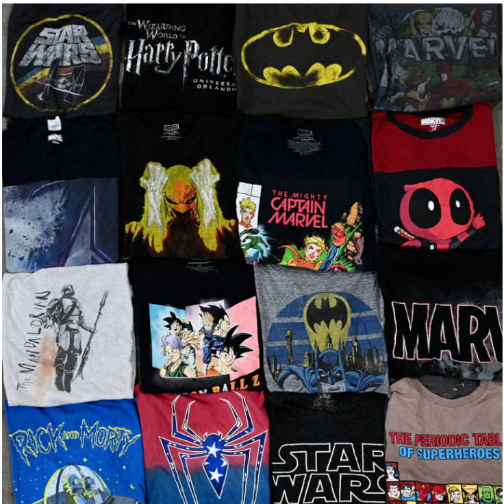 Bulk Graphic T-Shirt Lot Reseller Pack Mens Anime Marvel DC Pop Culture