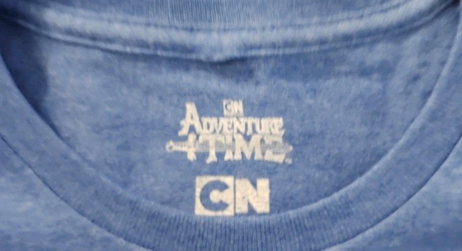 Adventure Time Marceline Finn Jake Holding On Cartoon Network Blue T-shirt NWOT