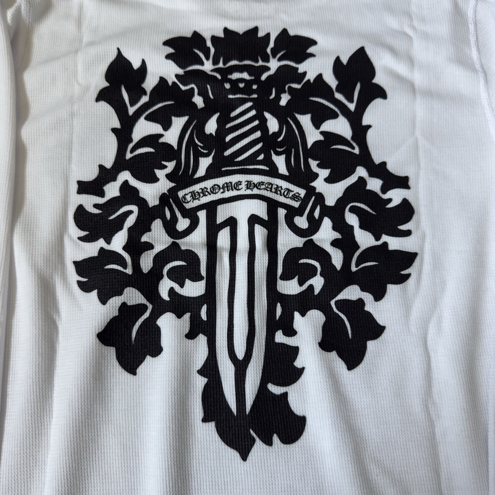 Chrome Hearts Vine Dagger Thermal Long Sleeve White *BRAND NEW*